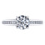 Timeless 4 Claw Round Brilliant Engagement Ring Made in 18ct White Gold