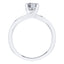 Timeless 4 Claw Round Brilliant Engagement Ring Made in 18ct White Gold