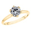 Stunning 18ct Round Brilliant Diamond 6 Claw Yellow Gold Engagement Ring.