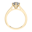 4 Claw Round Brilliant Diamond in 18ct Yellow Gold Engagement Ring.