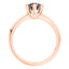 Stunning 18ct Round Brilliant Diamond 6 Claw Rose Gold Engagement Ring.