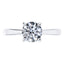 Elegant 4 Claw Platinum Round Brilliant Diamond Engagement Ring.