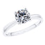 Elegant 4 Claw Platinum Round Brilliant Diamond Engagement Ring.