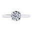 Platinum 4 Claw Round Brilliant Diamond Engagement Ring.