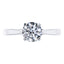 Round Brilliant Platinum Diamond Engagement Ring.