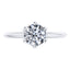 Stunning Platinum Round Brilliant Diamond 6 Claw Engagement Ring.