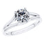 Beautifully Cut Round Diamond in a 4 Claw Platinum Engagement Ring.