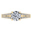 Elegant Round Brilliant Yellow Gold 18ct Diamond Engagement Ring.