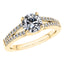 Elegant Round Brilliant Yellow Gold 18ct Diamond Engagement Ring.