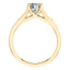 Graceful Round Brilliant 18ct Yellow Gold 4 Claw Diamond Engagement Ring.