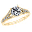 Graceful Round Brilliant 18ct Yellow Gold 4 Claw Diamond Engagement Ring.