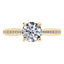 4 Claw 18ct Yellow Gold Round Brilliant Diamond Engagement Ring.