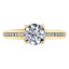 Timeless 4 Claw Round Brilliant Engagement Ring Made in 18ct Yellow Gold