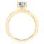 Timeless 4 Claw Round Brilliant Engagement Ring Made in 18ct Yellow Gold