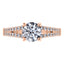 Elegant Round Brilliant Rose Gold 18ct Diamond Engagement Ring.