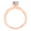 Timeless 4 Claw Round Brilliant Engagement Ring Made in 18ct Rose Gold