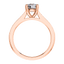 18ct Rose Gold Round Brilliant Engagement Ring Mount.