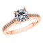 18ct Rose Gold Round Brilliant Diamond Engagement Ring.