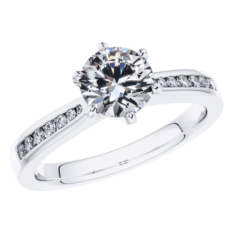 Platinum &amp; 18ct Gold Diamond Engagement Rings