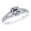 Elegant Round Brilliant Platinum Diamond Engagement Ring.