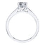 4 Claw Platinum Round Brilliant Diamond Engagement Ring.