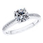 4 Claw Platinum Round Brilliant Diamond Engagement Ring.