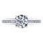 Timeless 4 Claw Round Brilliant Engagement Ring Made in Platinum