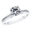 Timeless 4 Claw Round Brilliant Engagement Ring Made in Platinum