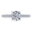 Platinum Round Brilliant Diamond Engagement Ring.