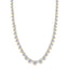 Three claw graduated round H-SI diamond necklace in 18k yellow gold