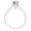 Stunning Round Brilliant Diamond 4 Claw Engagement Ring Set in 18ct White Gold.