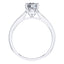 Stunning Round Brilliant Diamond 4 Claw Engagement Ring Set in Platinum.