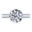 GIA Certified Type 2a Round Diamond Engagement Ring, in Platinum