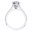 GIA Certified Type 2a Round Diamond Engagement Ring, in Platinum