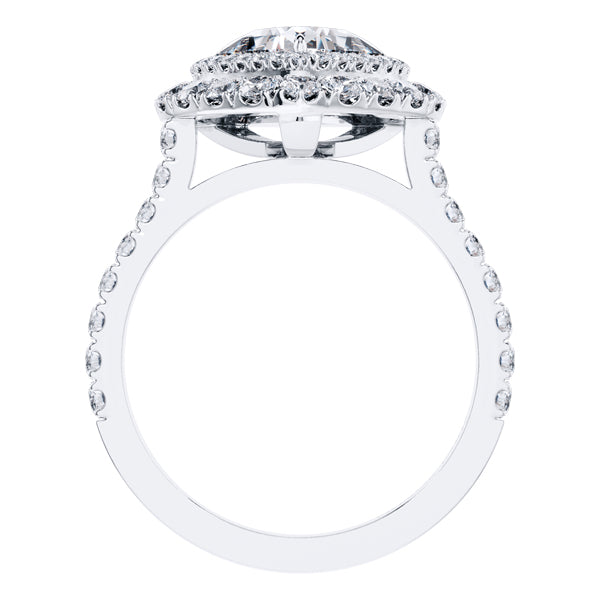 GIA Certified Type 2a Heart Shape Diamond Engagement Ring, in Platinum