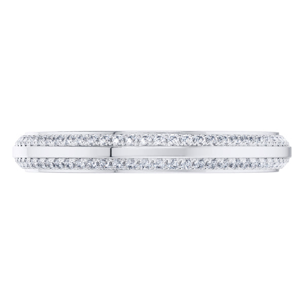 0.21ct Round Diamond Signature ET Wedding Ring in 18ct White Gold