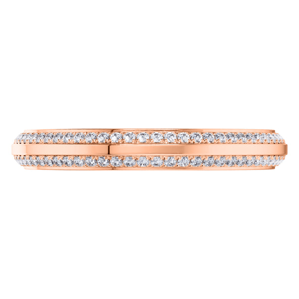 0.21ct Round Diamond Signature ET Wedding Ring in 18ct Rose Gold