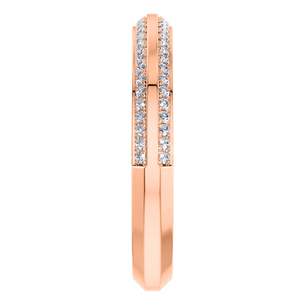 0.21ct Round Diamond Signature ET Wedding Ring in 18ct Rose Gold