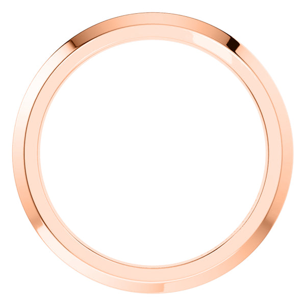 Plain TP Signature Wedding Ring in 18ct Rose Gold