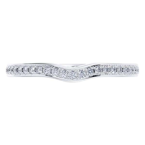 0.40ct Round Diamond Full Eternity Wedding Ring in 18ct White Gold