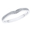 0.20ct Round Diamond Half Eternity Wedding Ring in 18ct White Gold