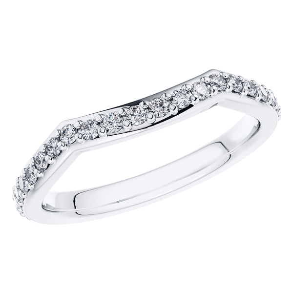 0.60ct Round Diamond Full Eternity Wedding Ring in 18ct White Gold