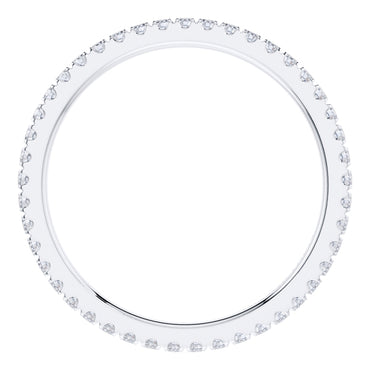 0.50ct Round Diamond Full Eternity Wedding Ring in 18ct White Gold