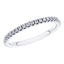 0.50ct Round Diamond Full Eternity Wedding Ring in 18ct White Gold