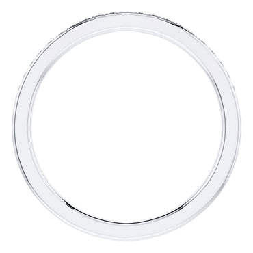 0.15ct Round Diamond Half Eternity Wedding Ring in 18ct White Gold