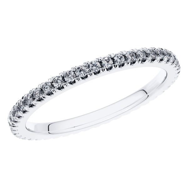 0.50ct Round Diamond Full Eternity Wedding Ring in 18ct White Gold