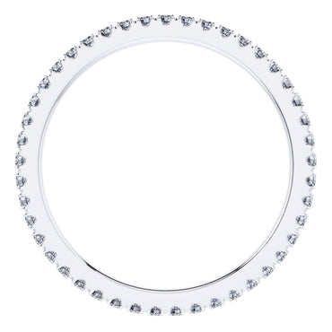 0.50ct Round Diamond Full Eternity Wedding Ring in 18ct White Gold