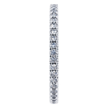 0.50ct Round Diamond Full Eternity Wedding Ring in 18ct White Gold
