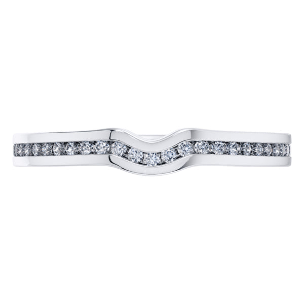 0.35ct Round Diamond Full Eternity Wedding Ring in 18ct White Gold