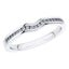 0.15ct Round Diamond Half Eternity Wedding Ring in 18ct White Gold